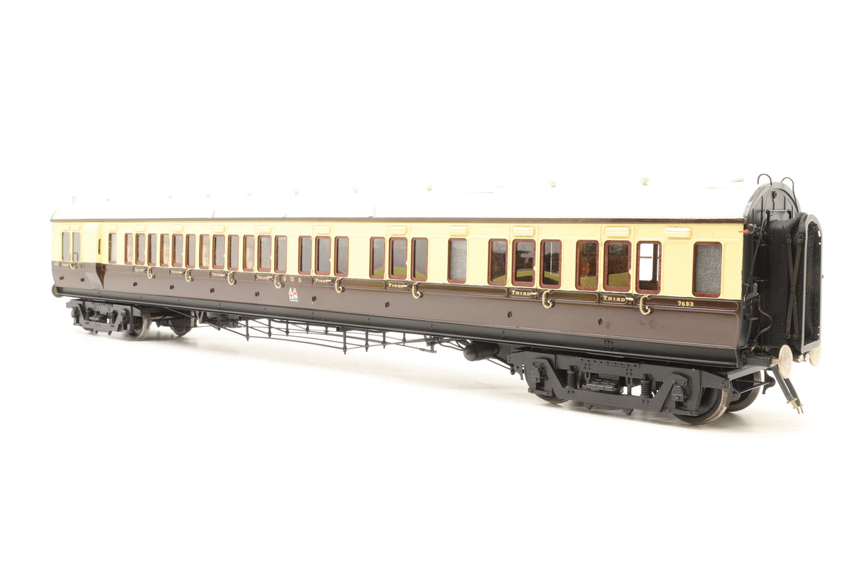 Custom Carriages Gauge 1 (1:32) GWR Dia E78 70ft 'Dreadnought' Composite Brake No. 7653