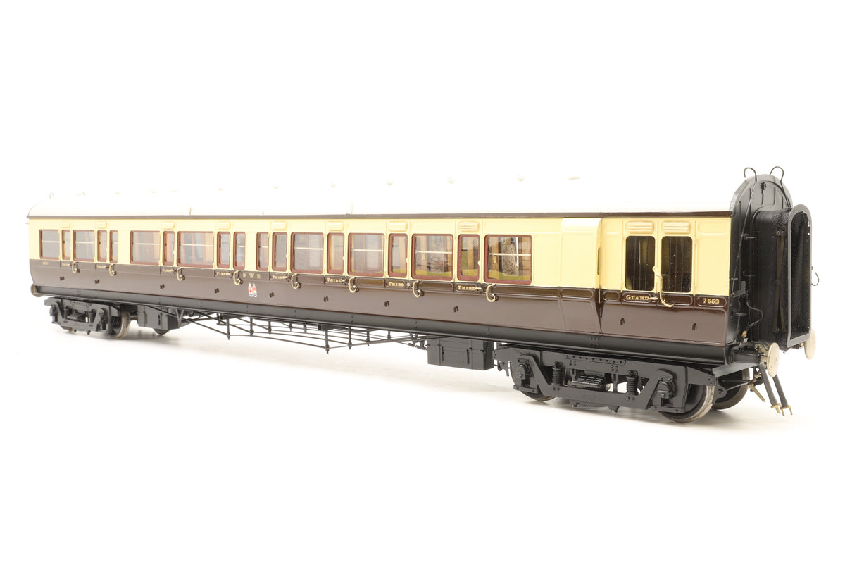 Custom Carriages Gauge 1 (1:32) GWR Dia E78 70ft 'Dreadnought' Composite Brake No. 7653