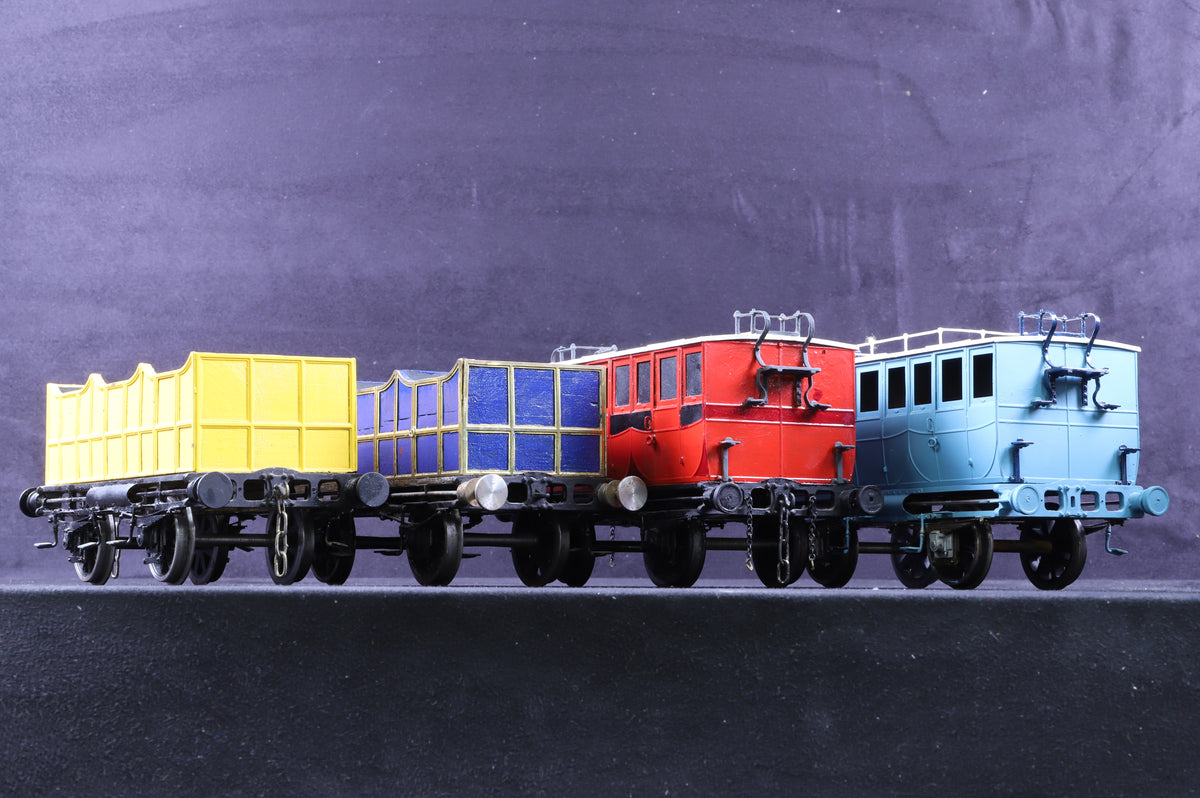Gauge 1 (Scratch/KitBuilt) Rake of 4 x L&amp;MR Coaches