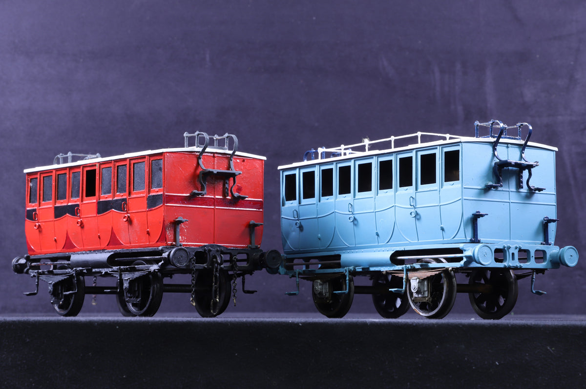 Gauge 1 (Scratch/KitBuilt) Rake of 4 x L&amp;MR Coaches