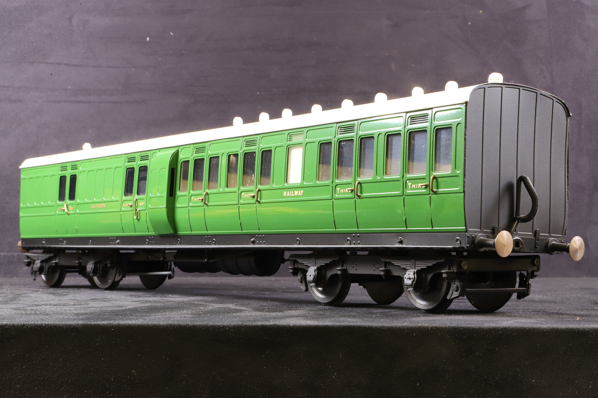 J&M Models Gauge 1 Southern Railways (ex-LSWR) 'Cross Country' Third Class Brake Coach, Malachite Green