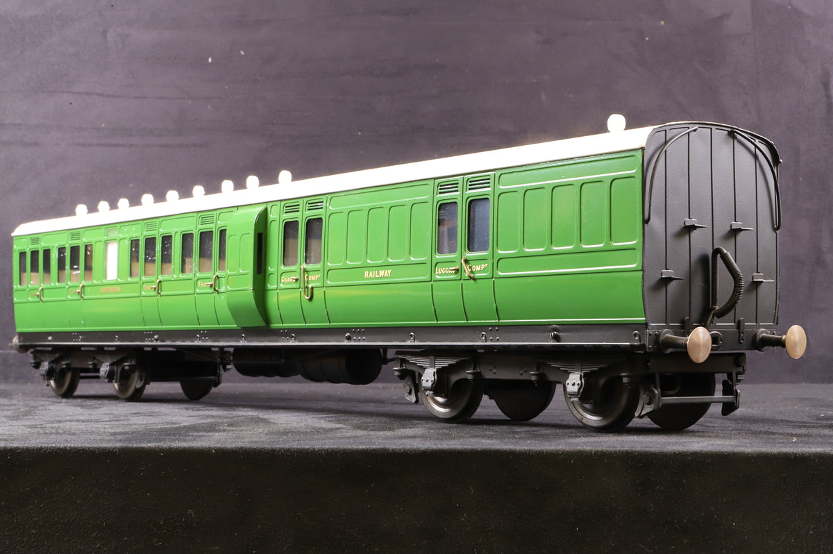 J&M Models Gauge 1 Southern Railways (ex-LSWR) 'Cross Country' Third Class Brake Coach, Malachite Green