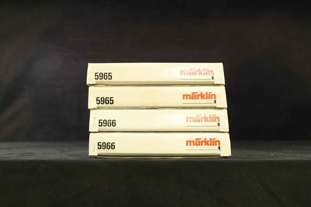 Marklin 5965/5966 Gauge 1 4 x Points 2 Left &amp; 2 Right Turn Out
