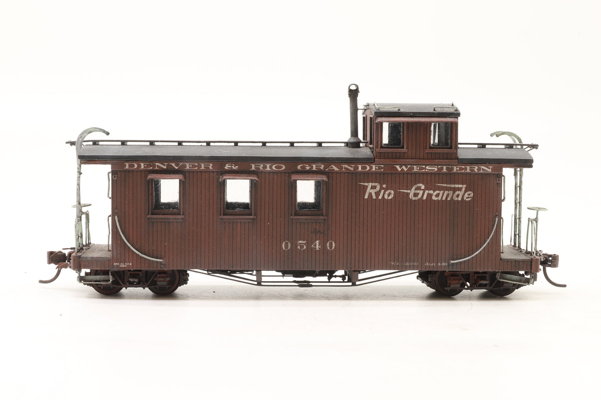 P–B–L (Kit-Built) Sn3 Rake of 6 D&RGW Wagons Weathered