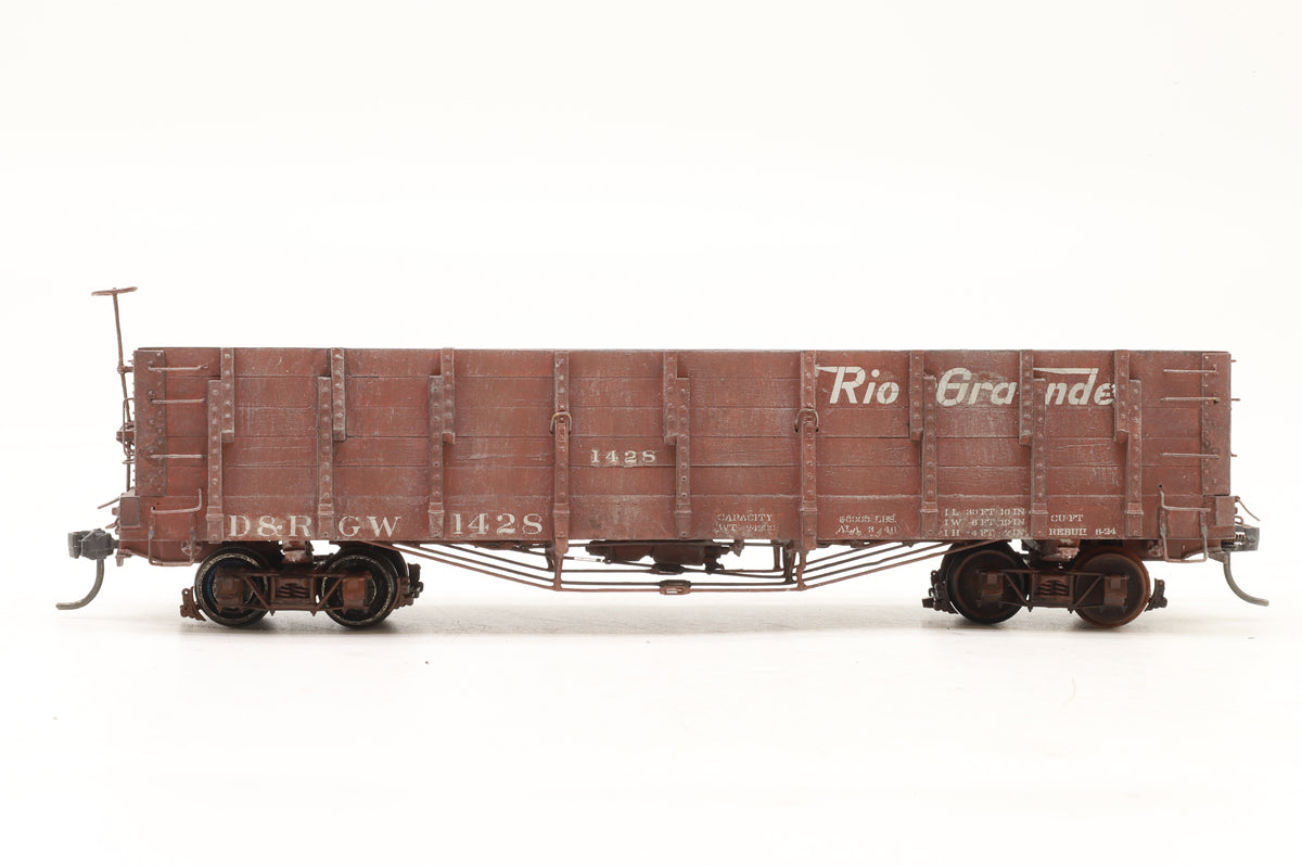 P–B–L (Kit-Built) Sn3 Rake of 6 D&RGW Wagons Weathered