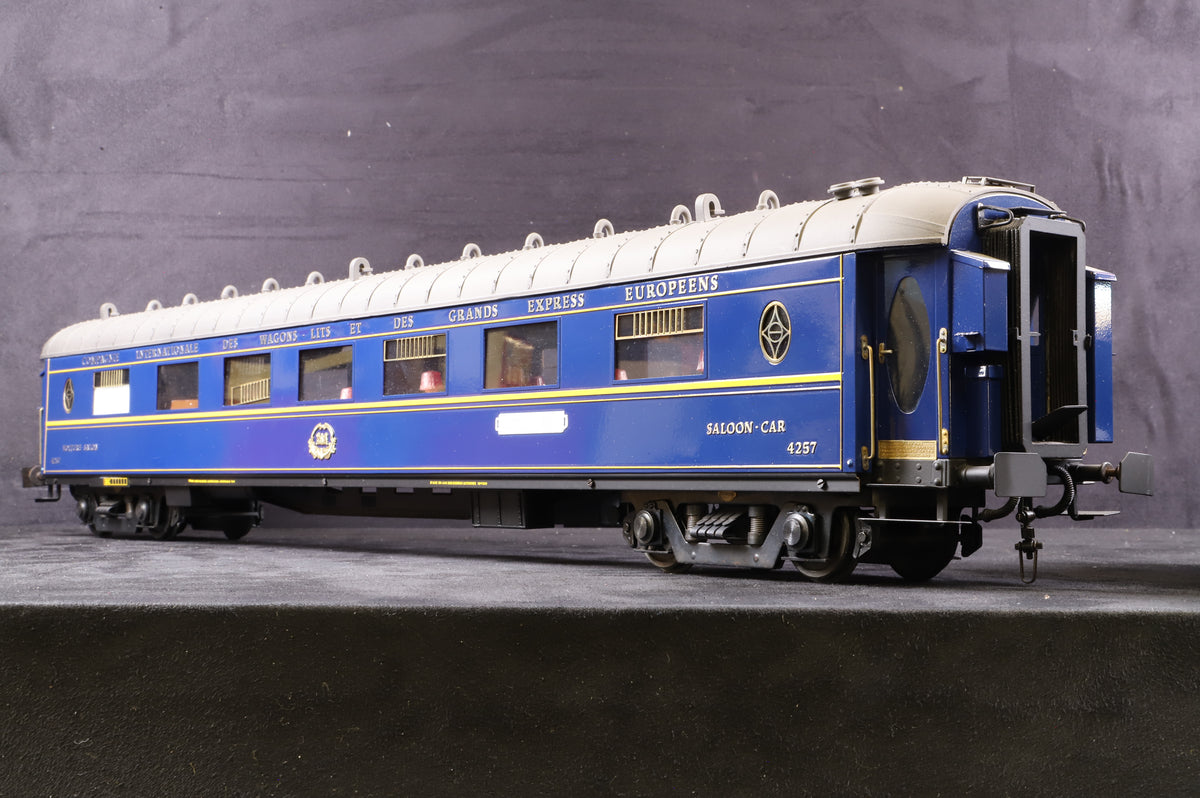 J&M Models Gauge 1 CIWL Saloon Car (Le Train Bleu) No. 4257
