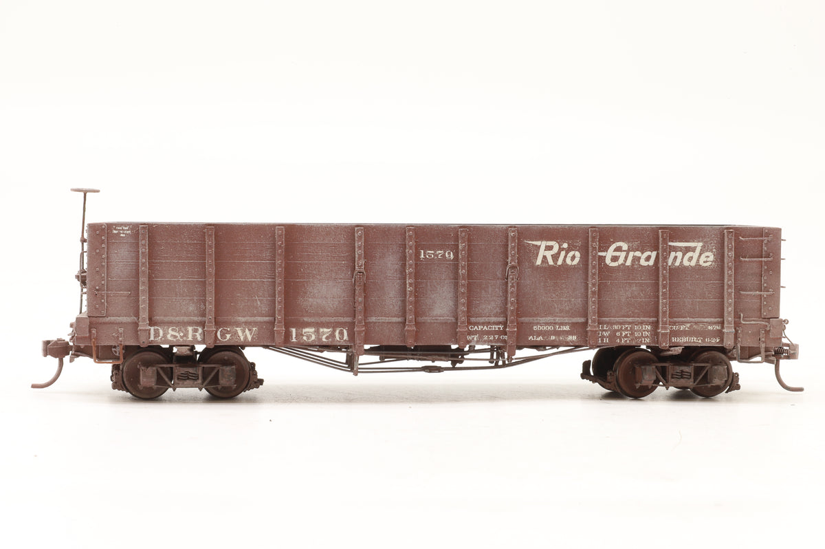P–B–L (Kit-Built) Sn3 Rake of 6 D&RGW Wagons Weathered