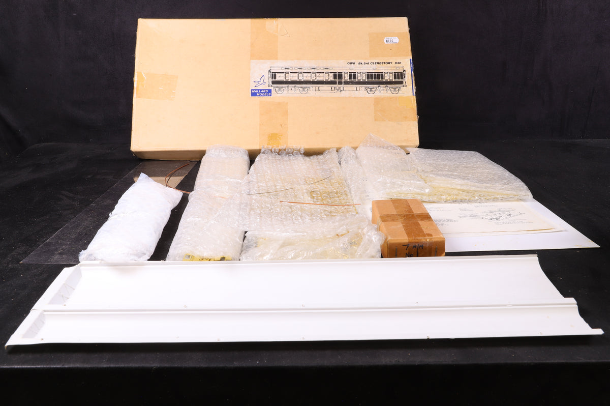 Mallard Models Finescale O Gauge GWR Brake Third Clerestory Kit
