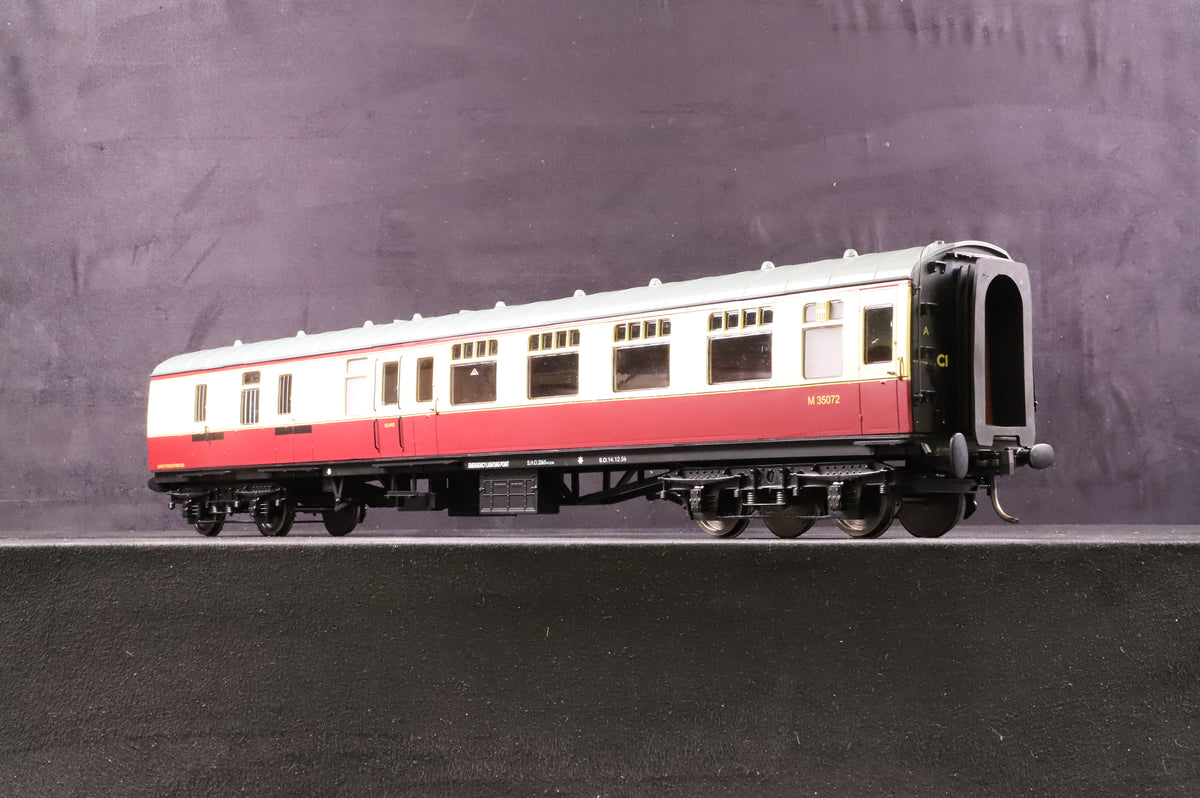 The Gauge 1 Model Co. 1:32 Gauge 1 BSK Brake Second Corridor Passenger Coach, Blood &amp; Custard &#39;M35072&#39;