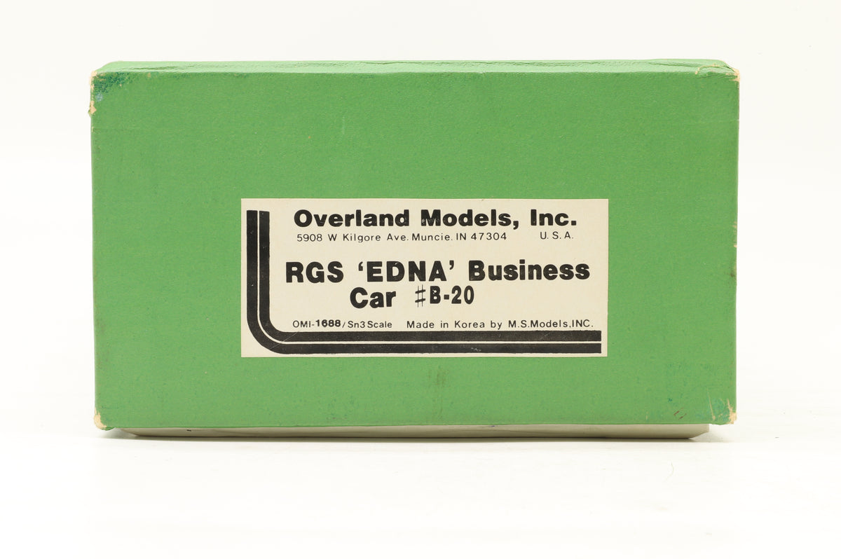 Overland Models RGS 'EDNA' Business Car B-20