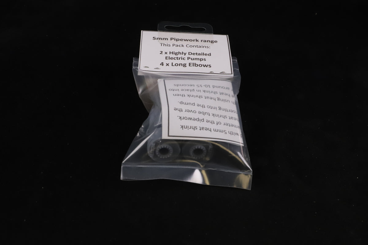Made in Manchester Models O Gauge Industrial Pipework 5mm Horizontal Electric Pumps HEP-5