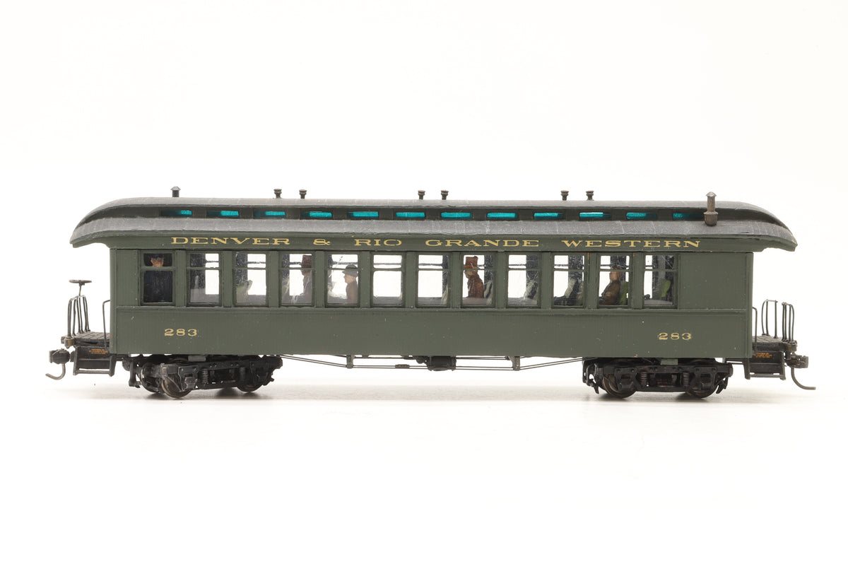 P–B–L (Kit-Built) Sn3 Pair of D&RGW Coaches