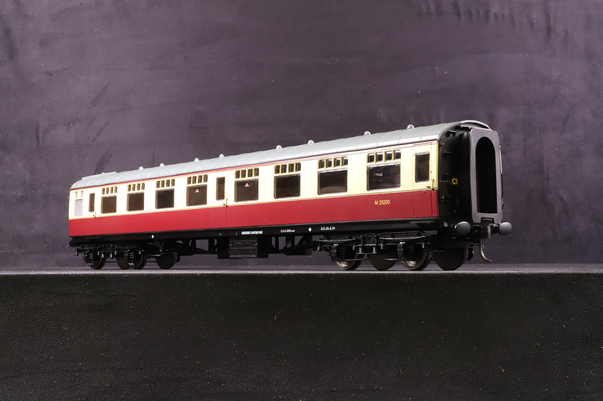 The Gauge 1 Model Co. 1:32 Gauge 1 SK Second Corridor Passenger Coach, Blood &amp; Custard &#39;M25200&#39;