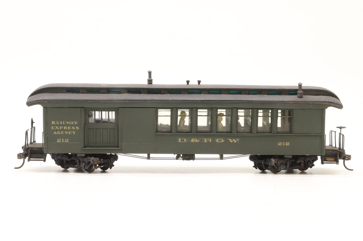 P–B–L (Kit-Built) Sn3 Pair of D&RGW Coaches