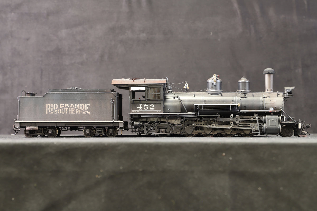 PSC (Precision Scale Models) Brass On3 Rio Grande Southern K-27 '452', Weathered