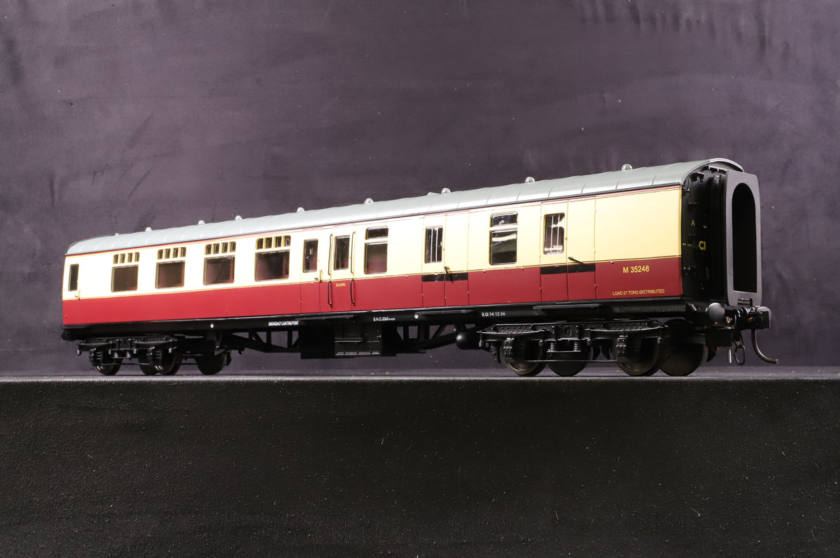 The Gauge 1 Model Co. 1:32 Gauge 1 BSK Brake Second Corridor Passenger Coach, Blood &amp; Custard &#39;M35248&#39;