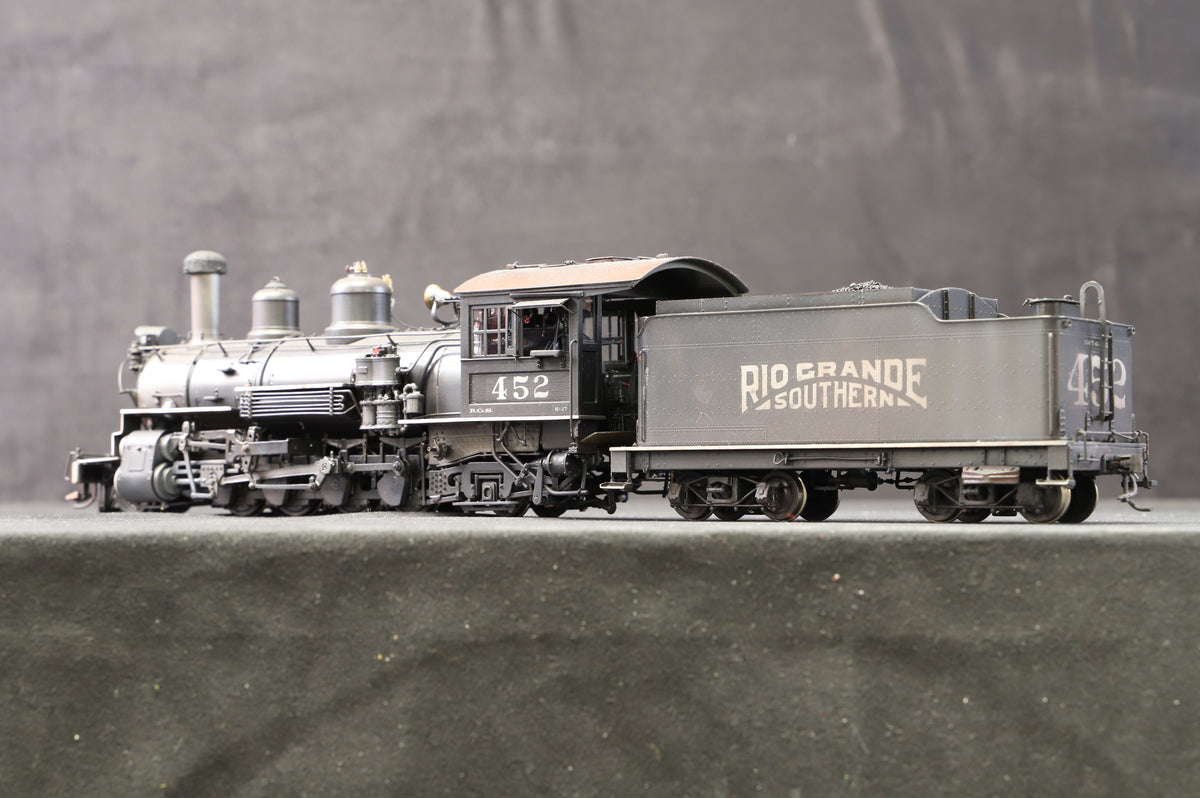 PSC (Precision Scale Models) Brass On3 Rio Grande Southern K-27 '452', Weathered