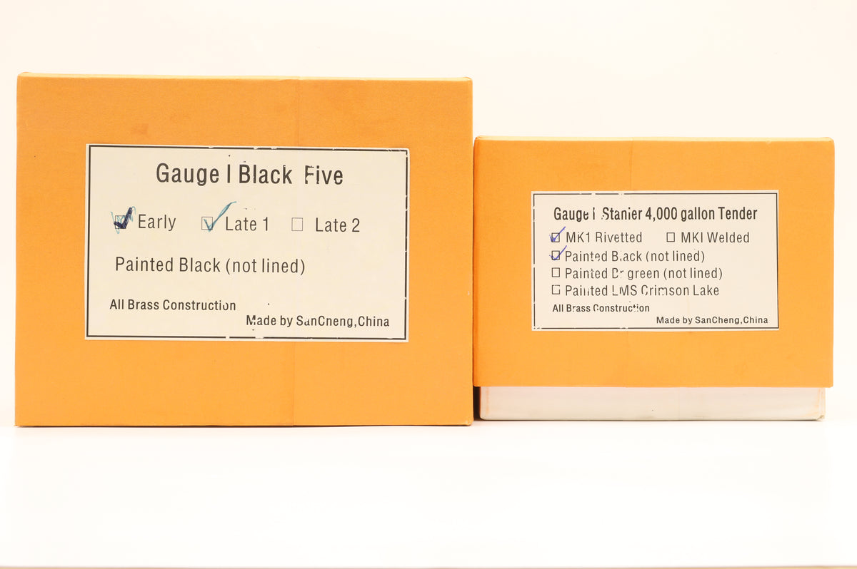 Sancheng/Finescale Brass Gauge 1 (1:32) ex-LMS Black Five No.44797 Unlined Black