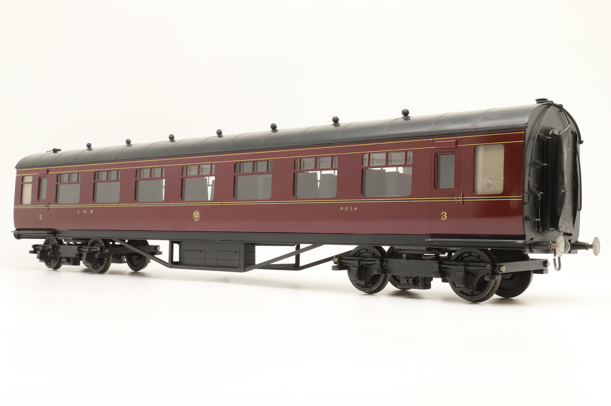 Finescale Gauge 1 LMS Open Third Coach Lined Maroon