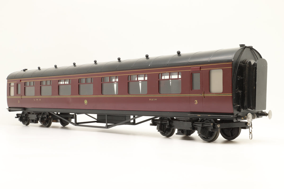 Finescale Gauge 1 LMS Open Third Coach Lined Maroon