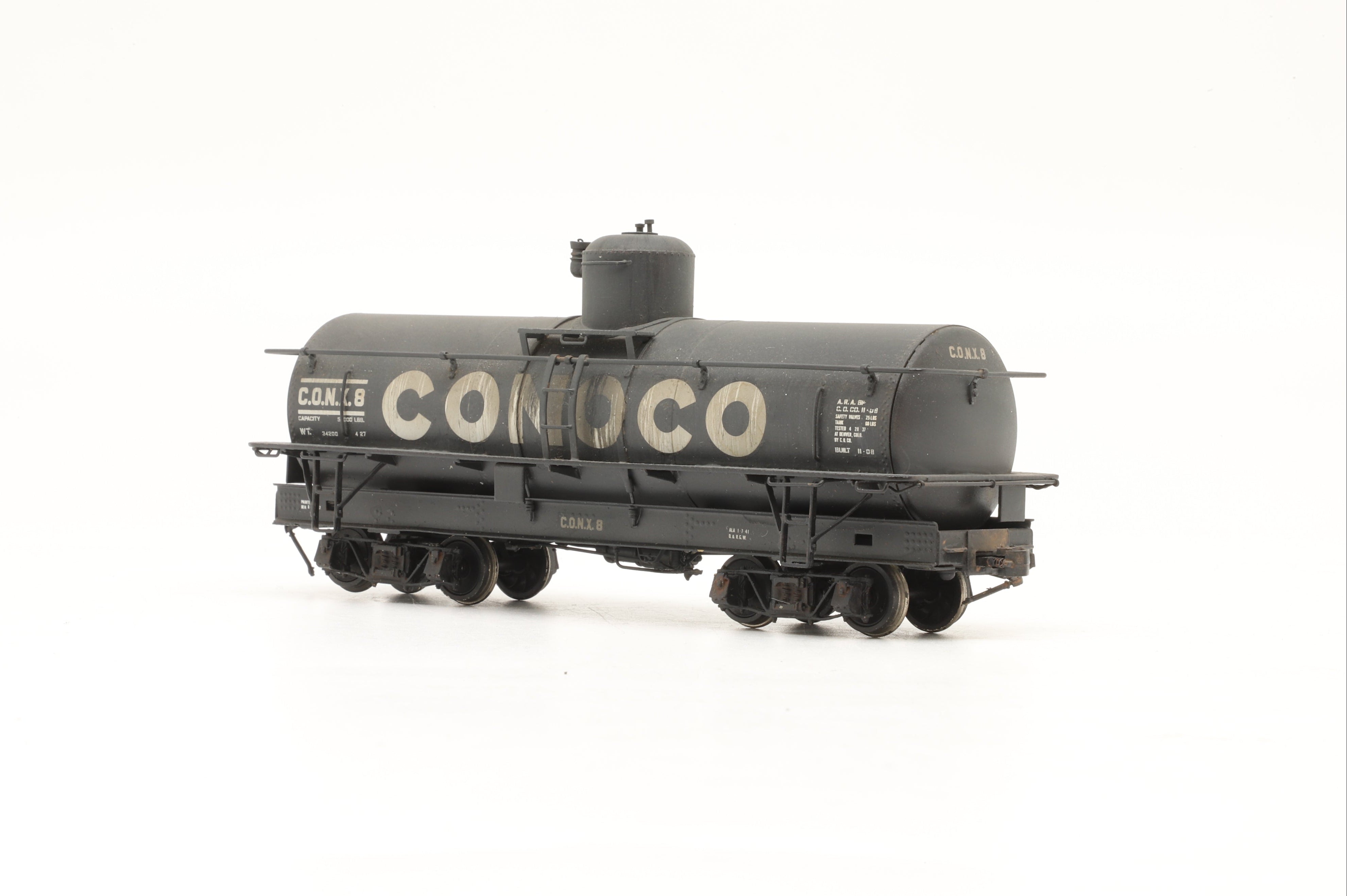 鉄道模型 PRECISION SCALE Sn3 TANK CAR CONX #8 Precision Scale Co. Sn3 C.O.N.X. Tank Car, Weathered - Ellis Clark