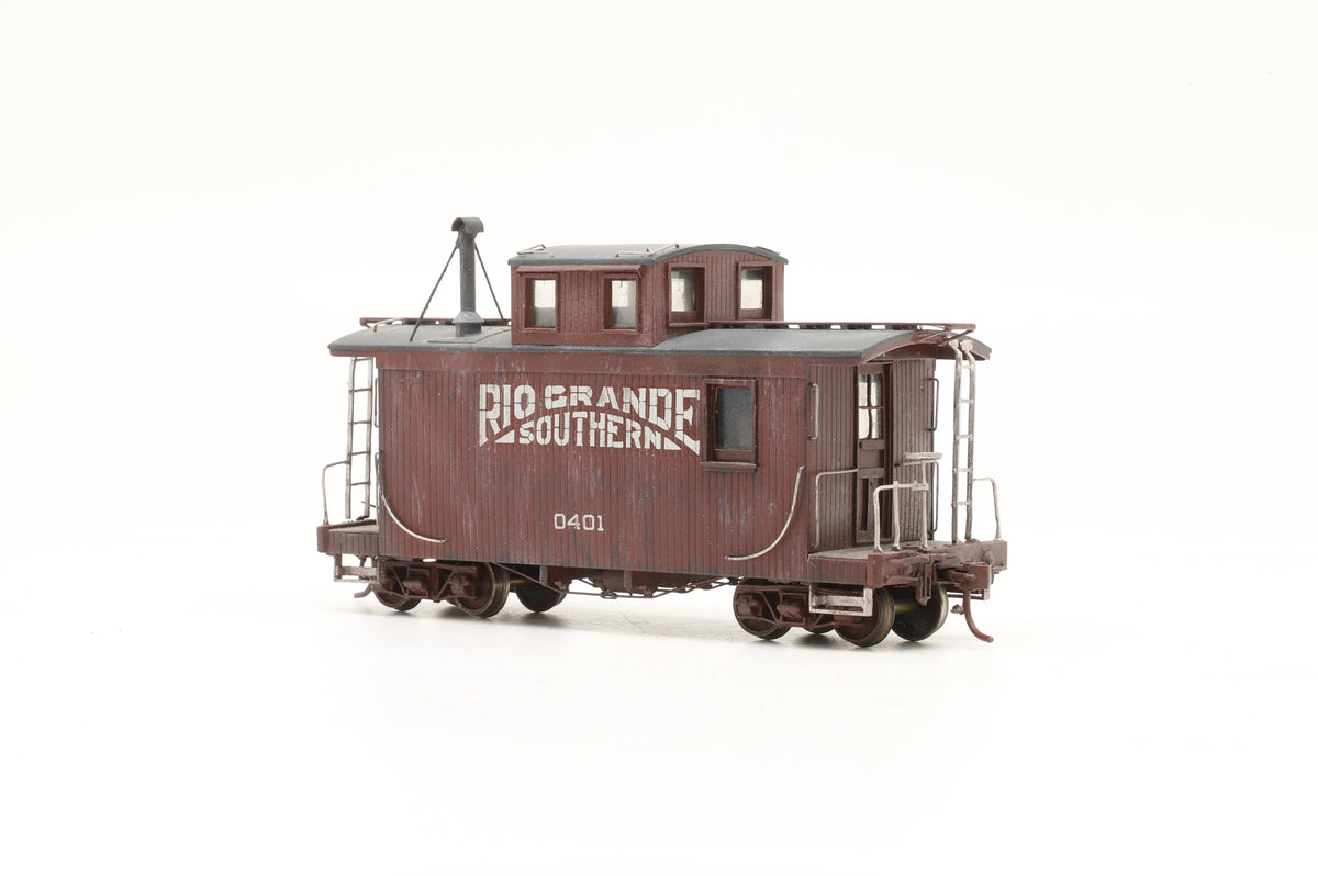 PFM Sn3 D&RGW Short Caboose '0401' Weathered