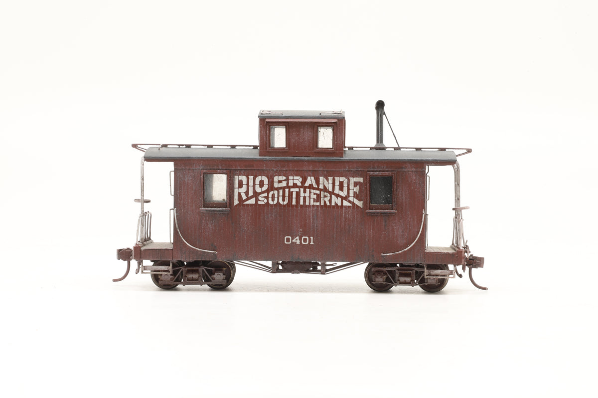 PFM Sn3 D&RGW Short Caboose '0401' Weathered
