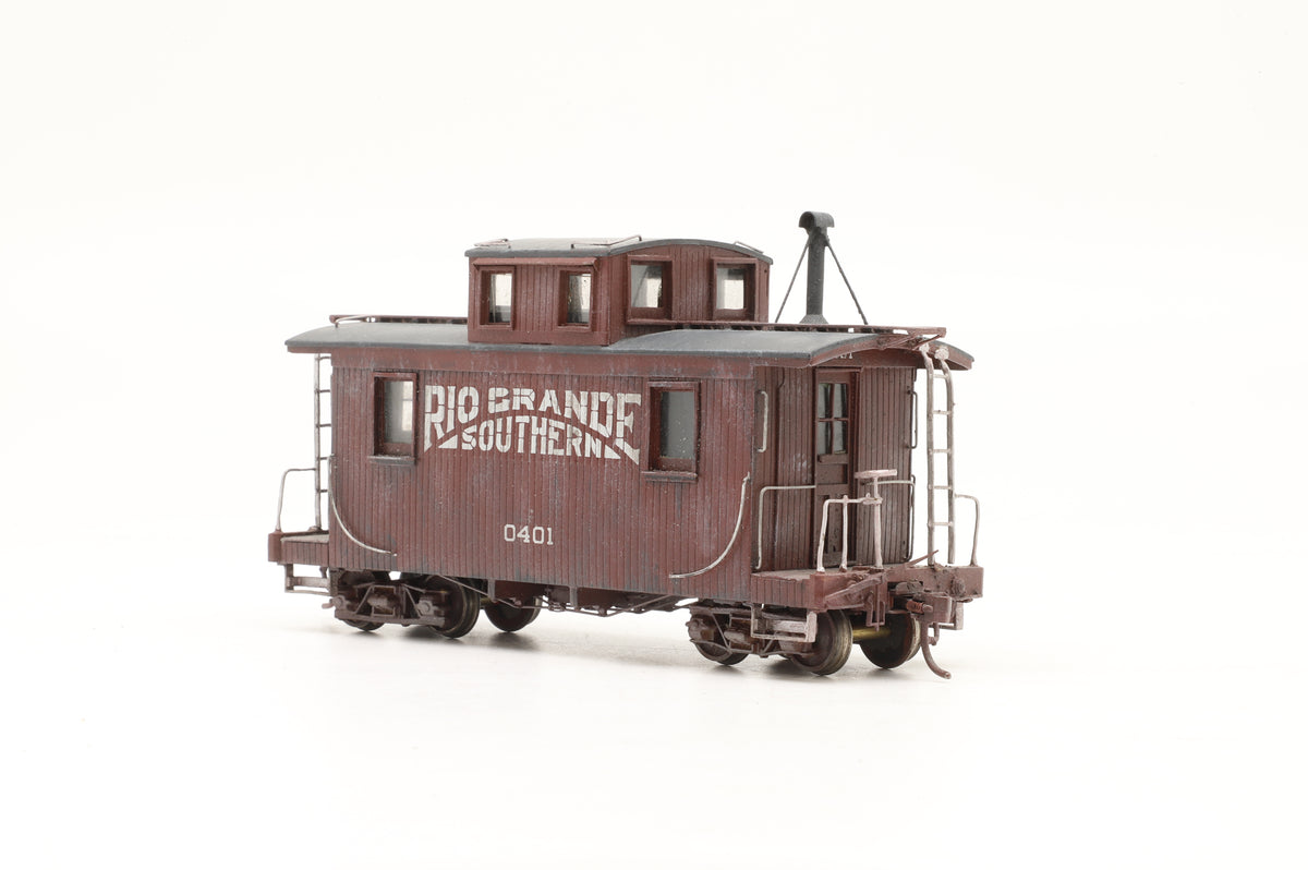 PFM Sn3 D&RGW Short Caboose '0401' Weathered