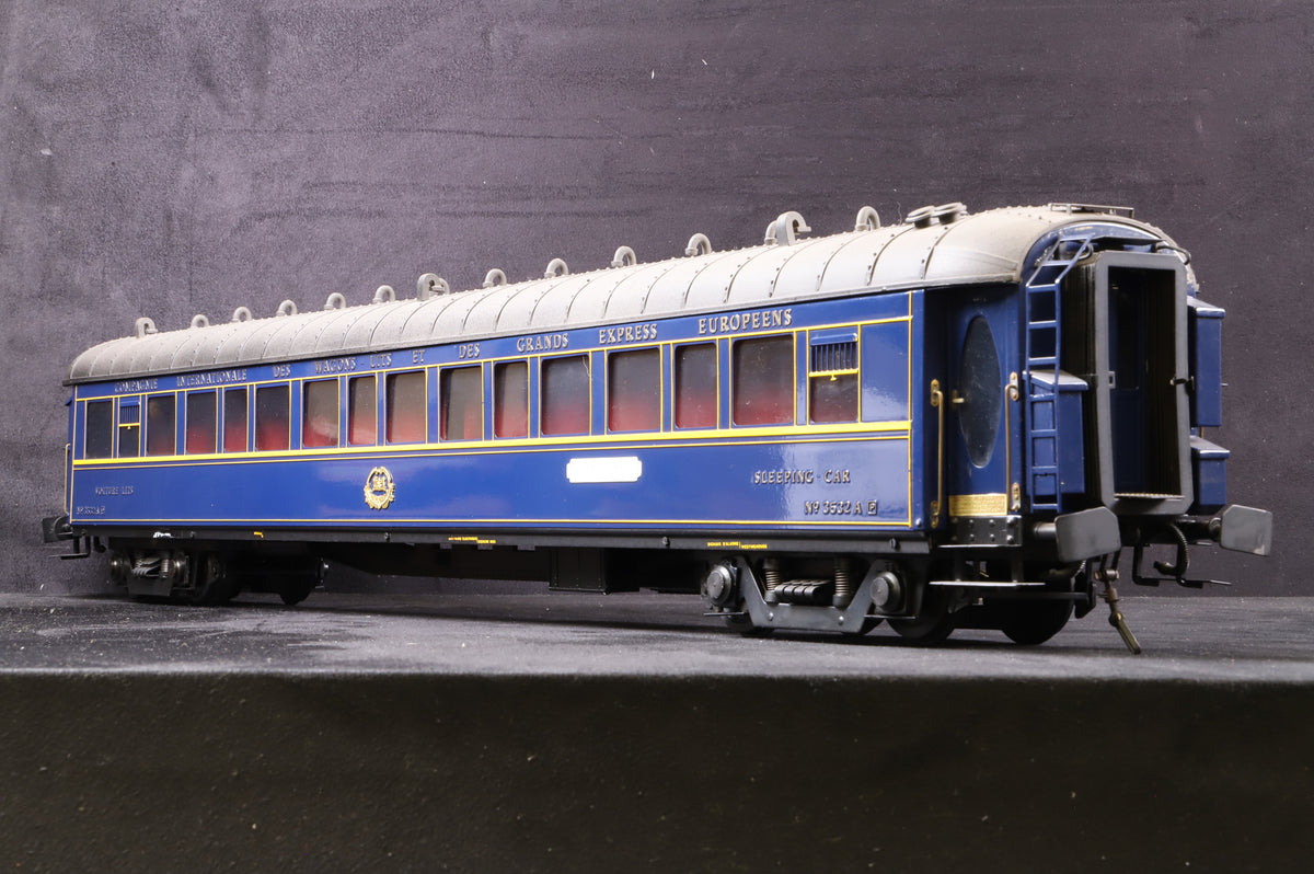 J&M Models Gauge 1 CIWL Sleeping Car (Le Train Bleu) No. 3532