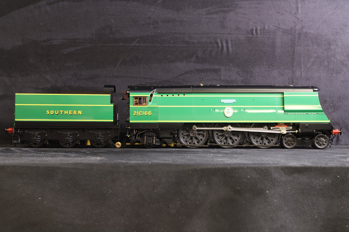 Aster 1:32 Gauge 1 Live Steam SR Malachite Green Battle of Britain &#39;21C166&#39; &#39;Spitfire&#39;