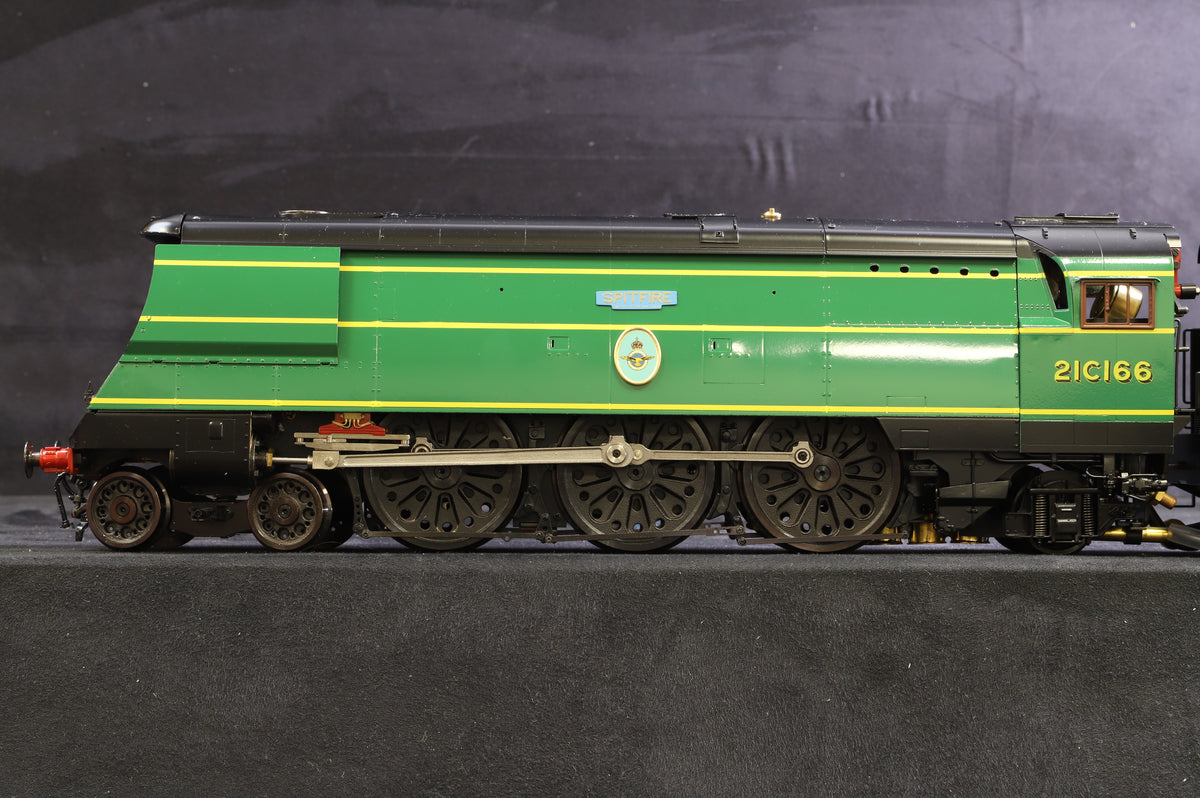 Aster 1:32 Gauge 1 Live Steam SR Malachite Green Battle of Britain &#39;21C166&#39; &#39;Spitfire&#39;