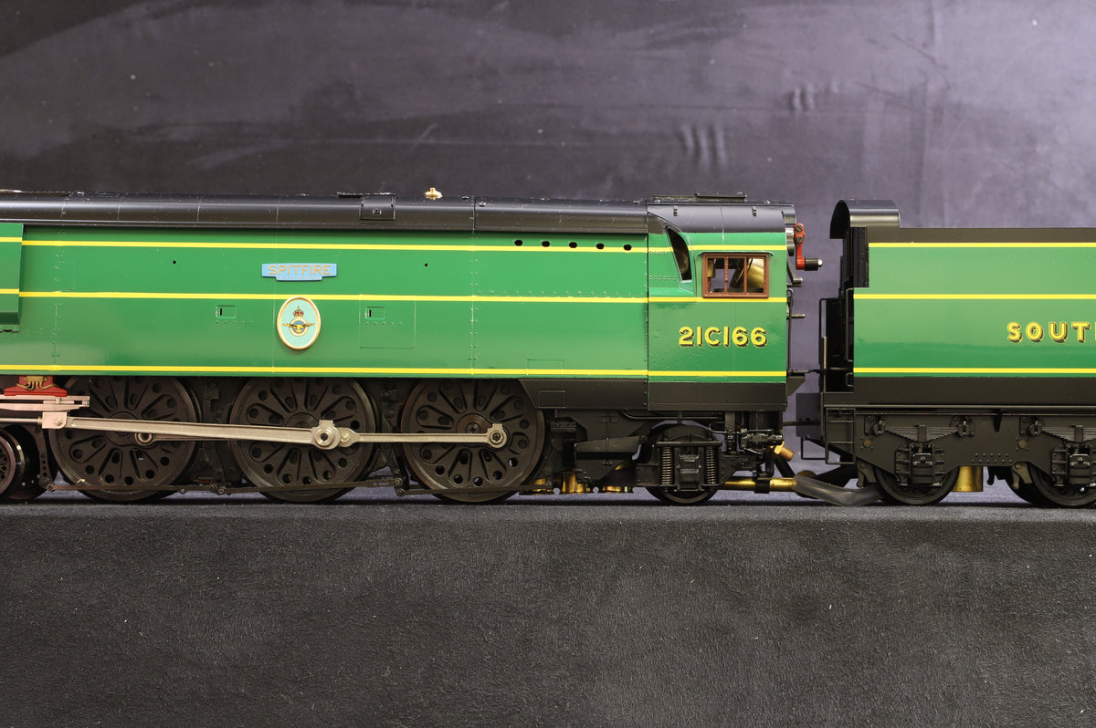 Aster 1:32 Gauge 1 Live Steam SR Malachite Green Battle of Britain &#39;21C166&#39; &#39;Spitfire&#39;