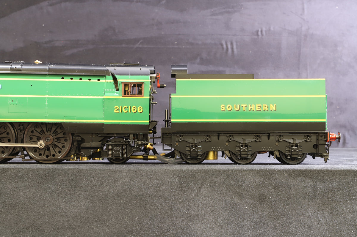 Aster 1:32 Gauge 1 Live Steam SR Malachite Green Battle of Britain &#39;21C166&#39; &#39;Spitfire&#39;