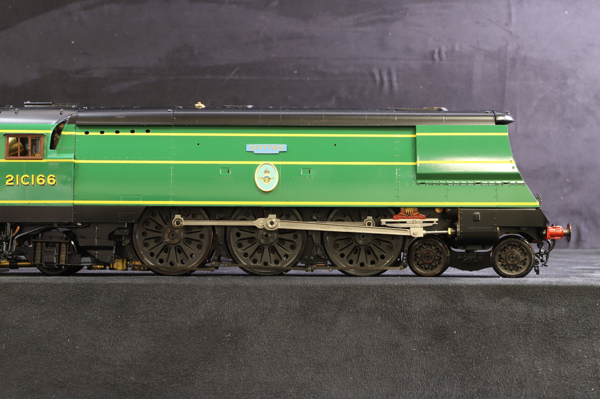 Aster 1:32 Gauge 1 Live Steam SR Malachite Green Battle of Britain &#39;21C166&#39; &#39;Spitfire&#39;