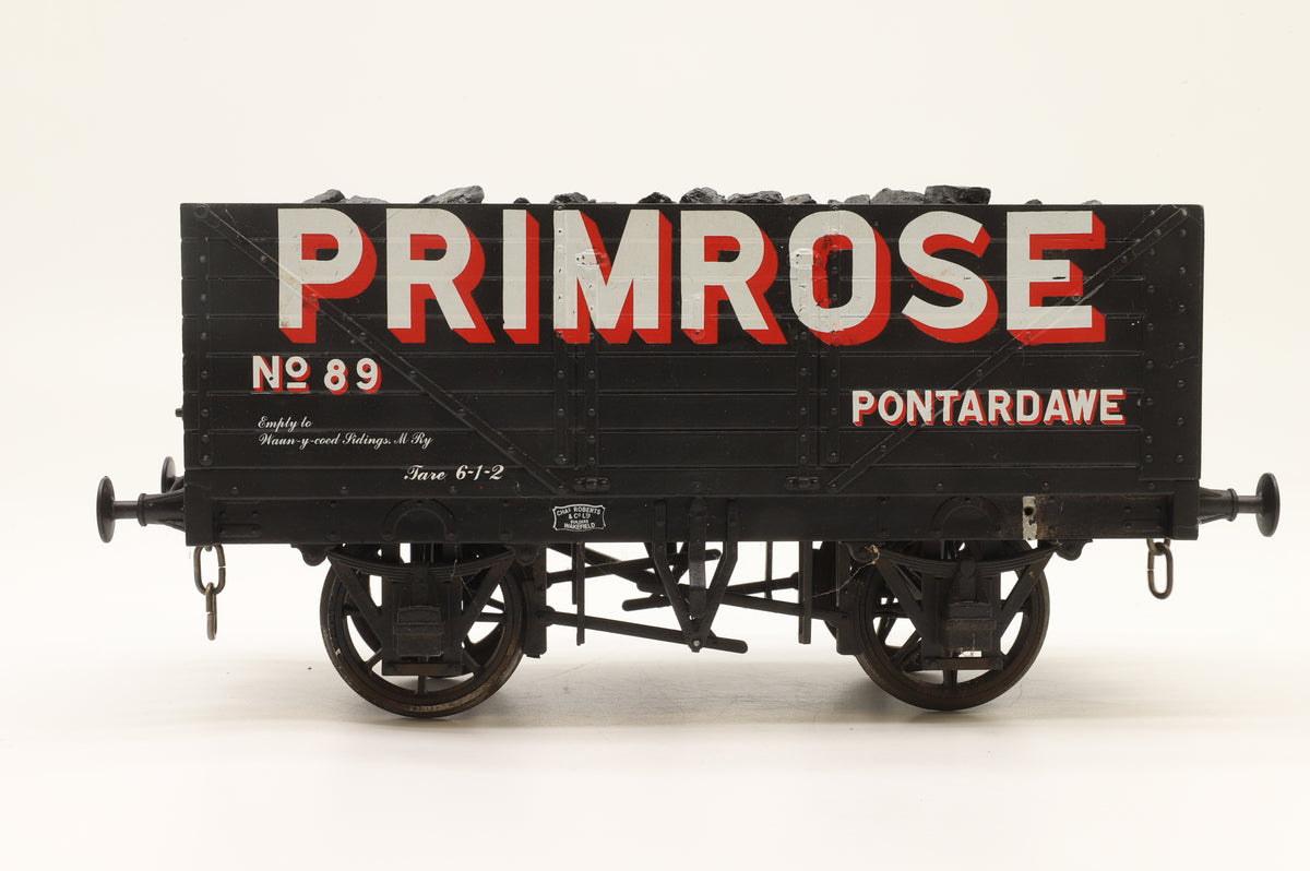 Finescale Gauge One Seven Plank Open Wagon with Coal Load 'Primrose'