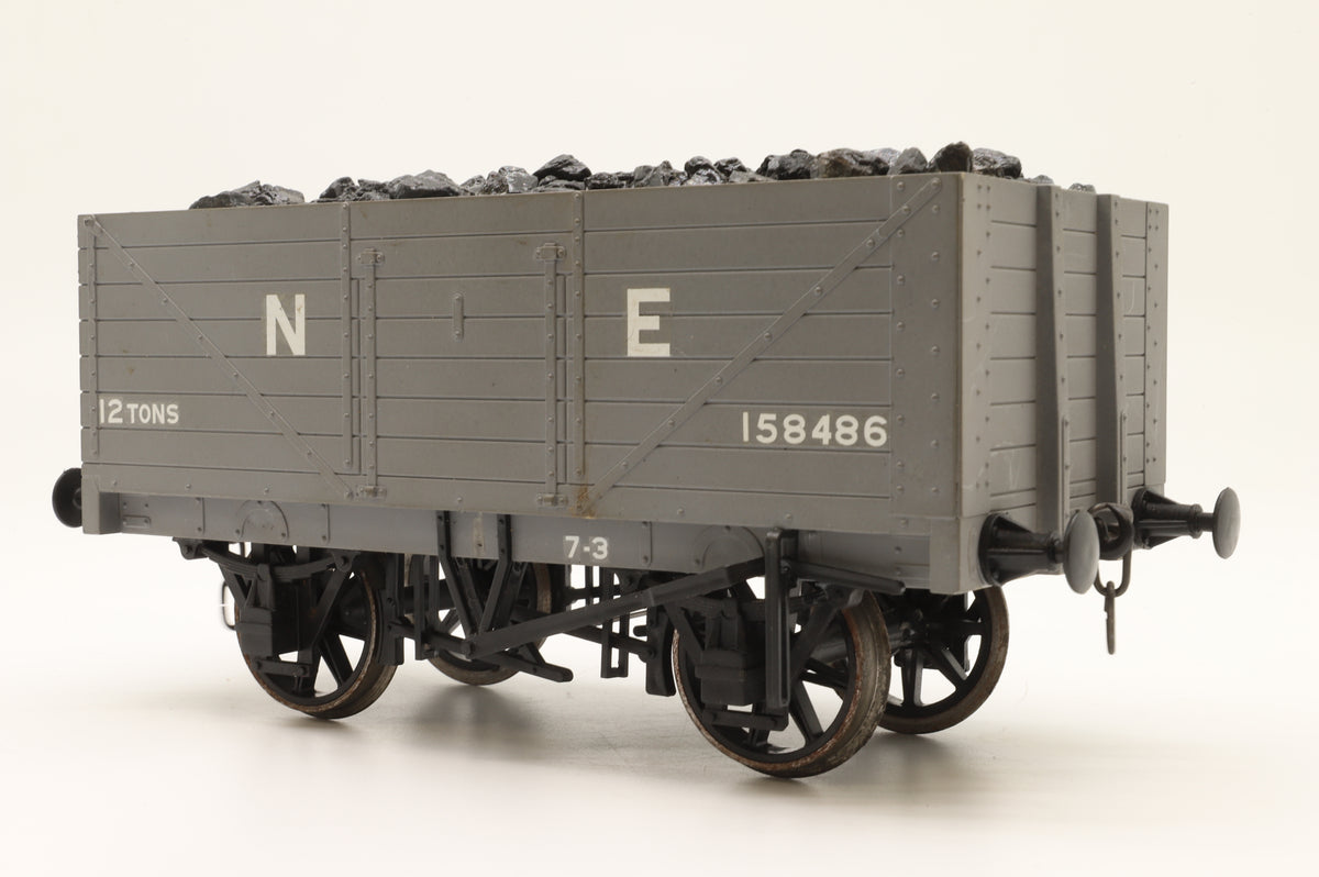 Finescale Gauge One Seven Plank Open Wagon with Coal Load No.158486