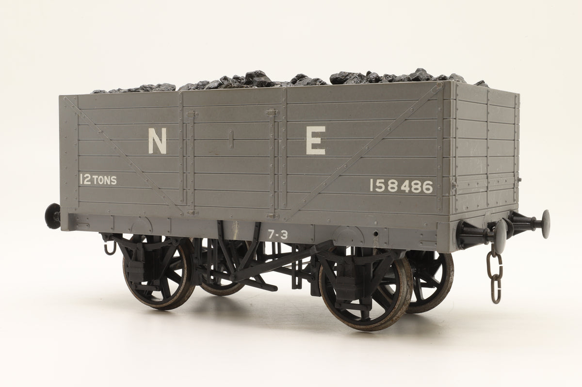 Finescale Gauge One Seven Plank Open Wagon with Coal Load No.158486