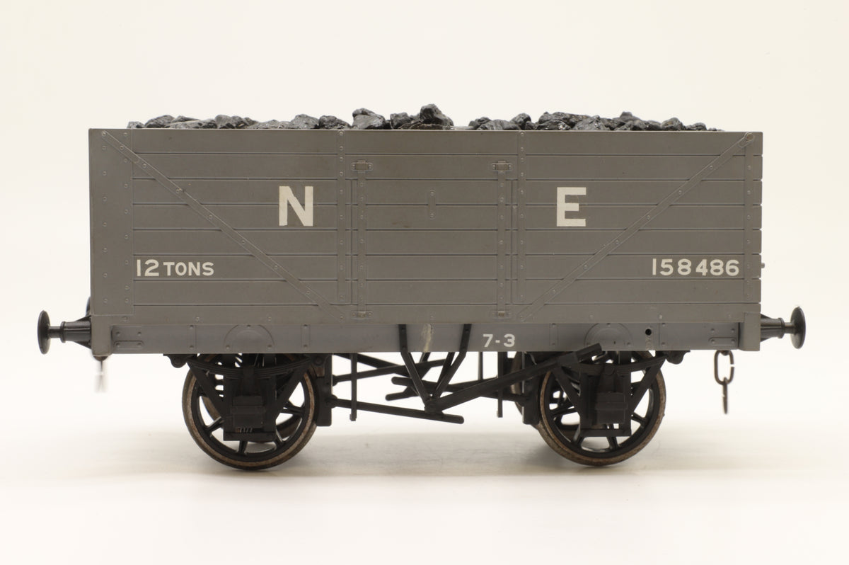 Finescale Gauge One Seven Plank Open Wagon with Coal Load No.158486