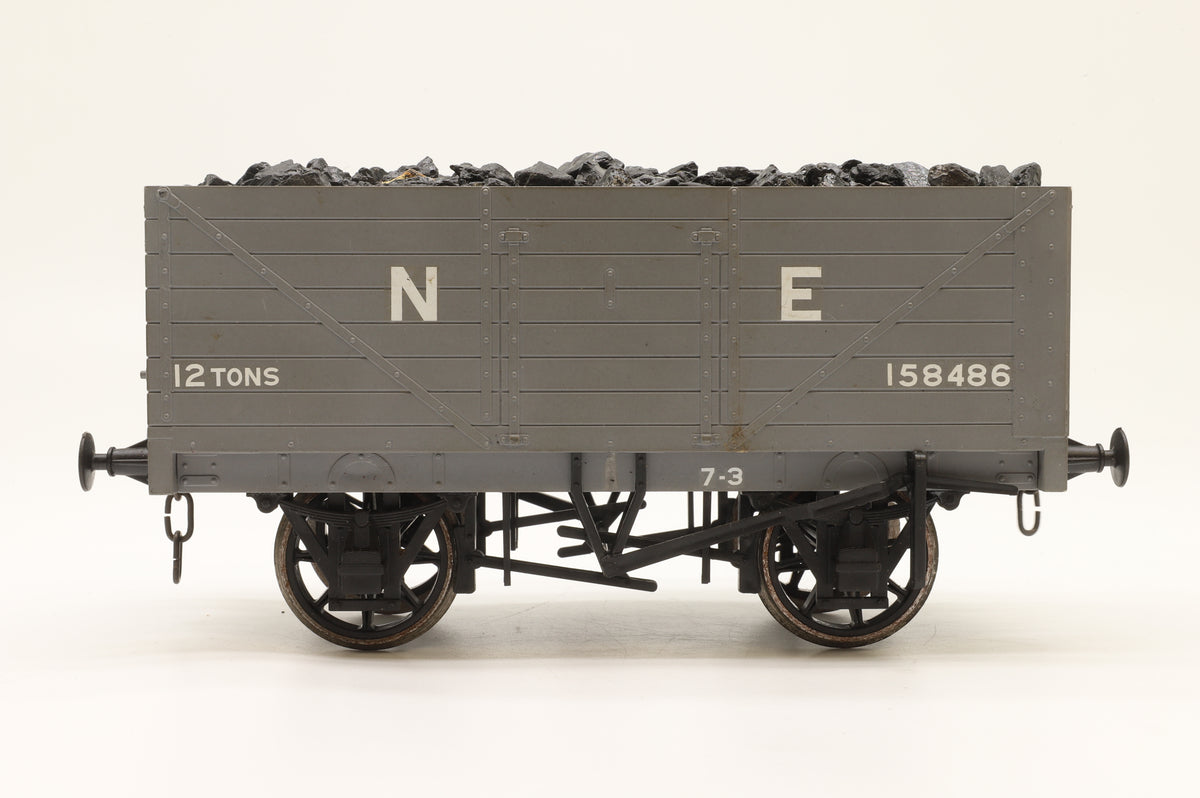 Finescale Gauge One Seven Plank Open Wagon with Coal Load No.158486