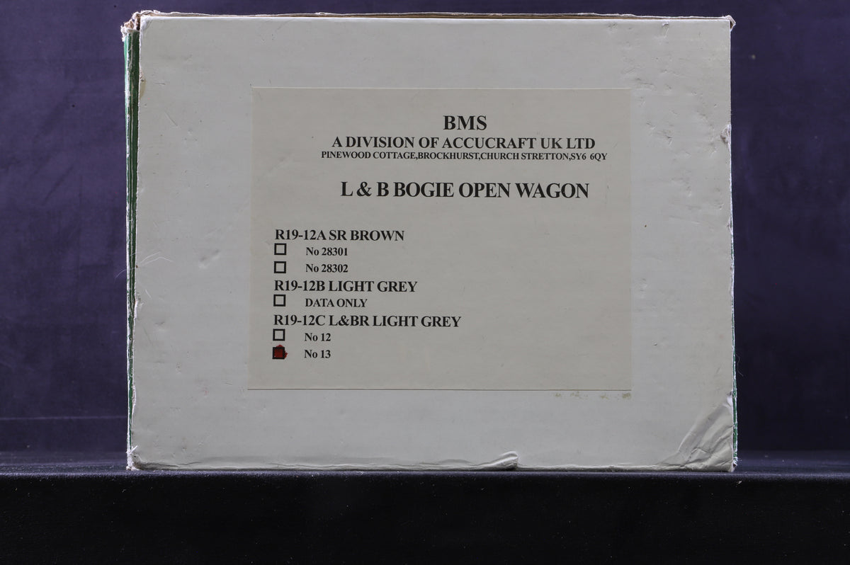 BMS/Accucraft 16mm Scale (45mm Gauge) Lynton & Barnstaple Bogie Open Wagon R19-12C