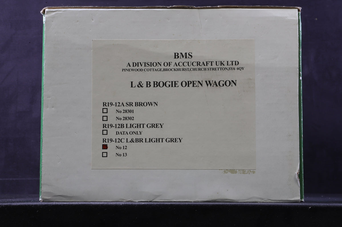 BMS/Accucraft 16mm Scale (45mm Gauge) Lynton & Barnstaple Bogie Open Wagon R19-12C