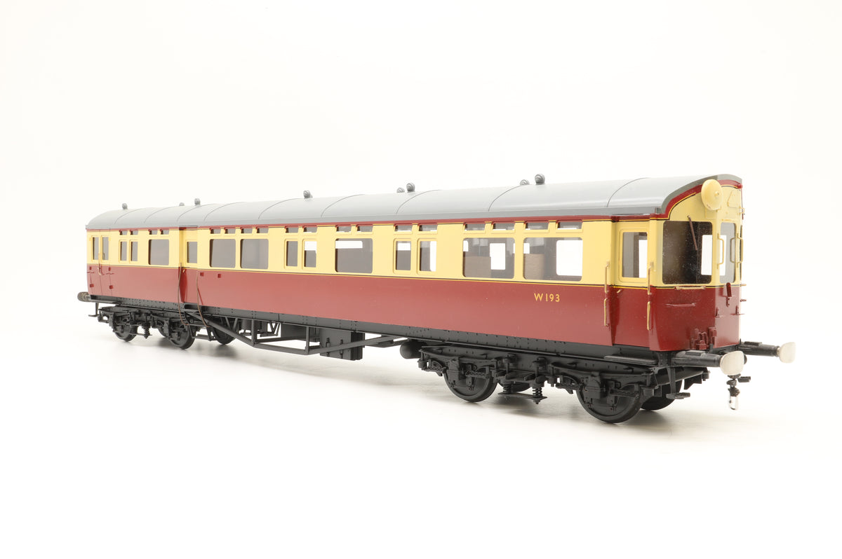 Finescale Gauge One Tower Models/Bachmann Brass GWR Autocoach W193 Br Crimson & Cream