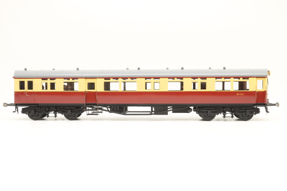 Finescale Gauge One Tower Models/Bachmann Brass GWR Autocoach W193 Br Crimson & Cream