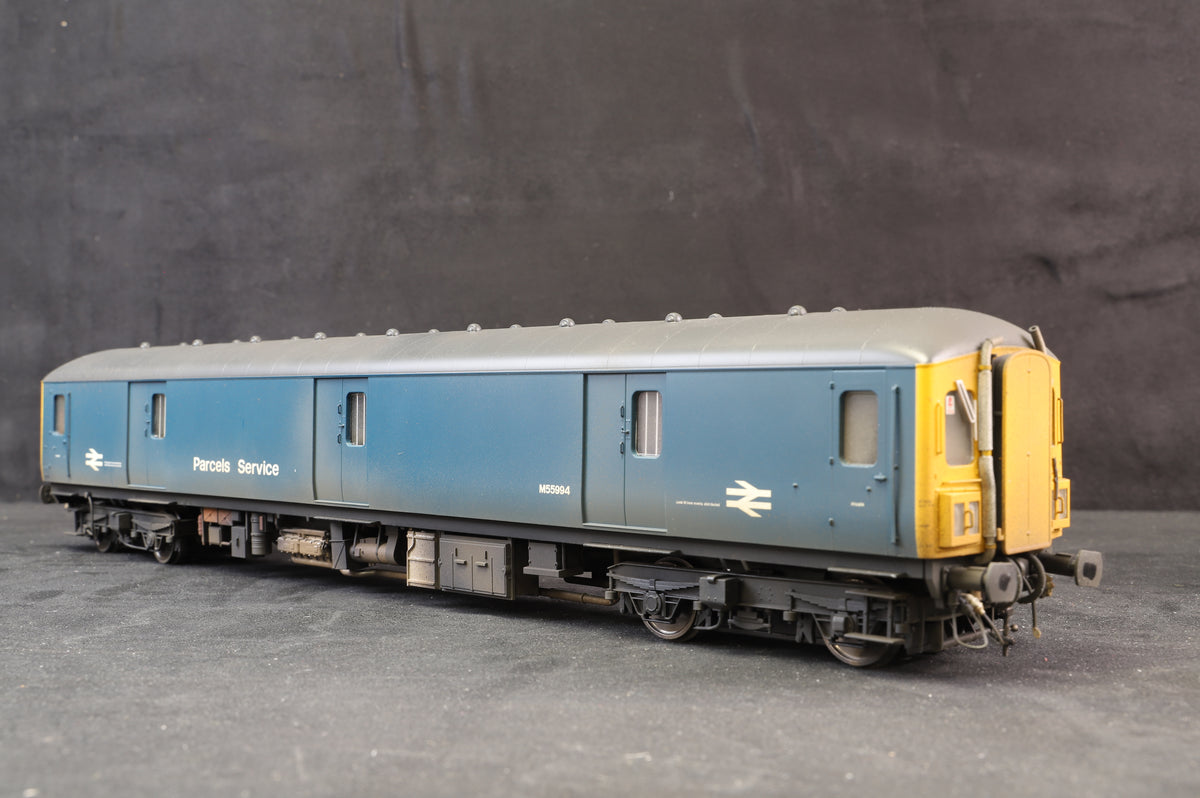 Heljan Finescale O Gauge Class 128 DPU BR Blue with Full Yellow Ends (Weathered) DCC Sound