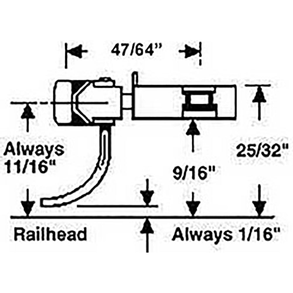 Kadee #743 O Gauge Type E Short Centerset Metal Couplings w/Plastic Gearboxes (2 Pair)