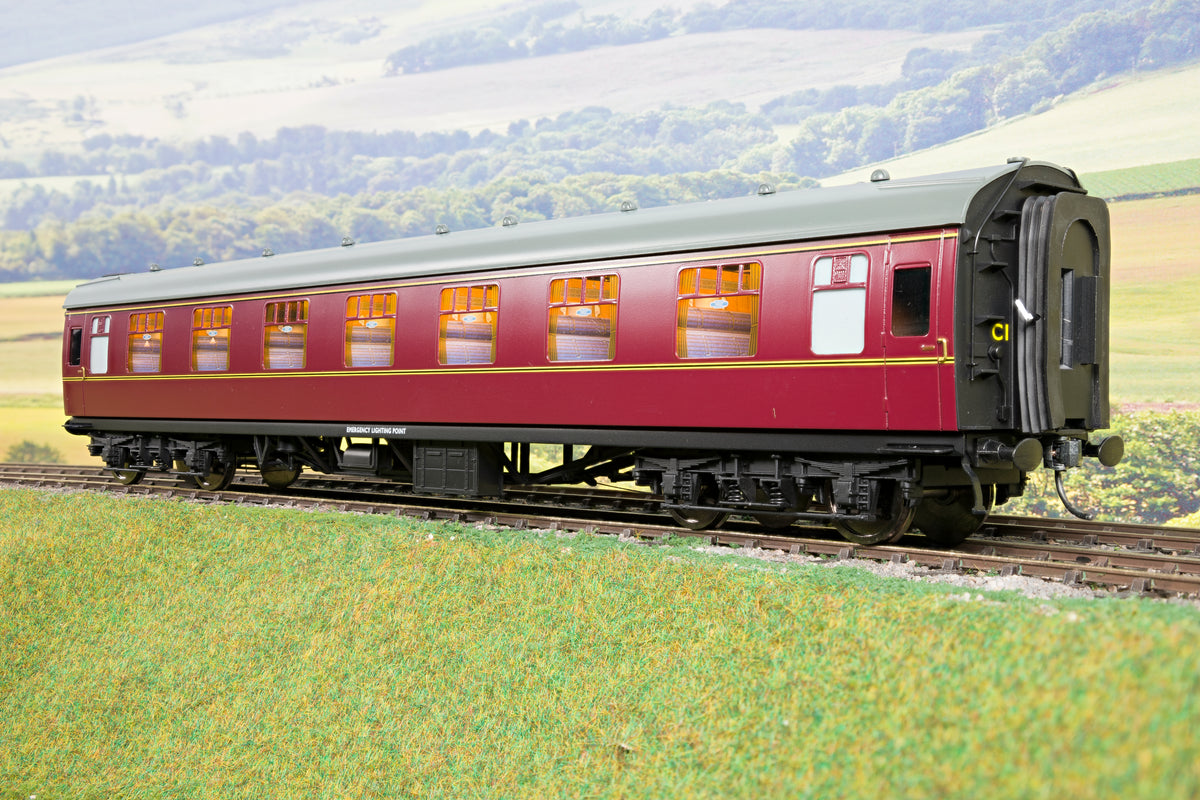 Darstaed D21-5-05 Finescale O Gauge BR Mk1 FK (First Class Corridor), Lined Maroon