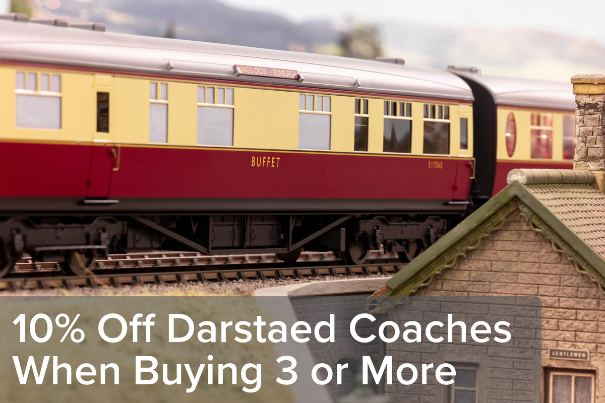 Darstaed D23-1-4 7mm Finescale O Gauge BR 57&#39; Mk1 Suburban Brake Second (BS) Coach, BR Blue