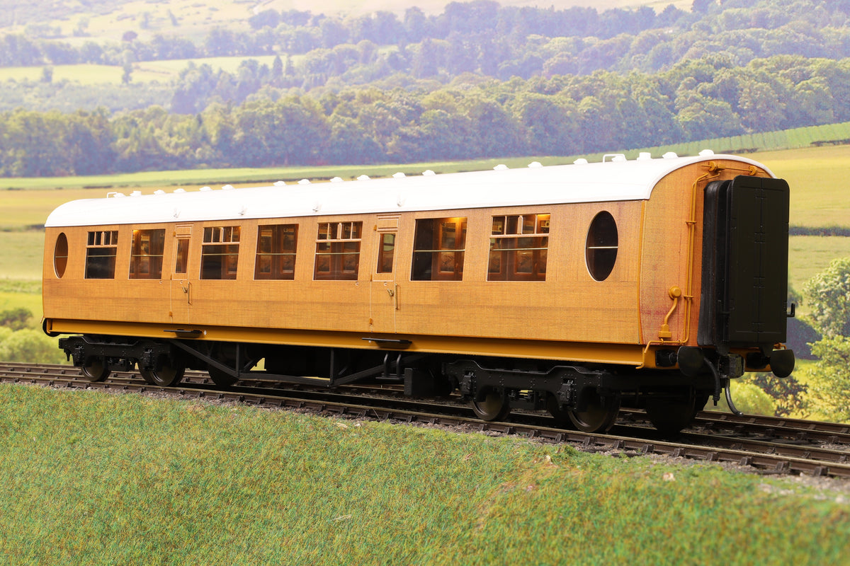 Darstaed D24-1-01U Finescale O Gauge LNER Thompson Mainline TK (Third Class) Coach, Teak &#39;Unnumbered&#39;