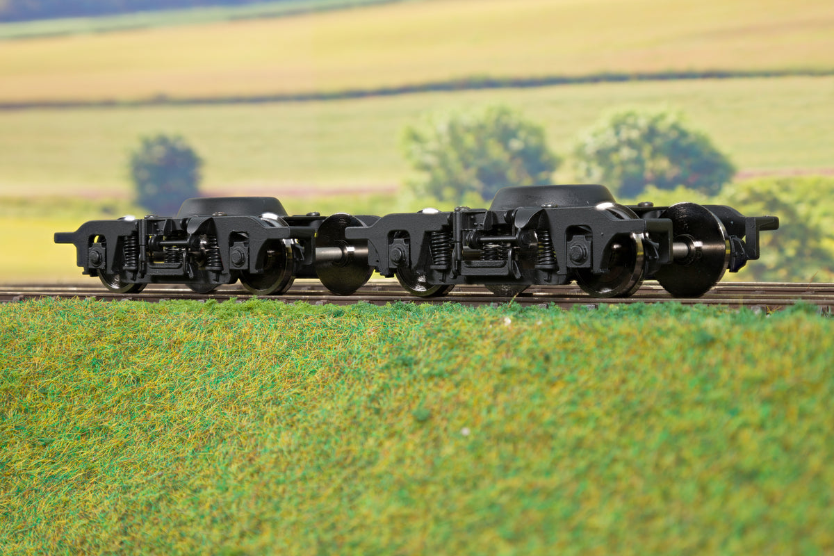 Darstaed D4-02 Finescale O Gauge Pair of Sprung Commonwealth Bogies with Wheels
