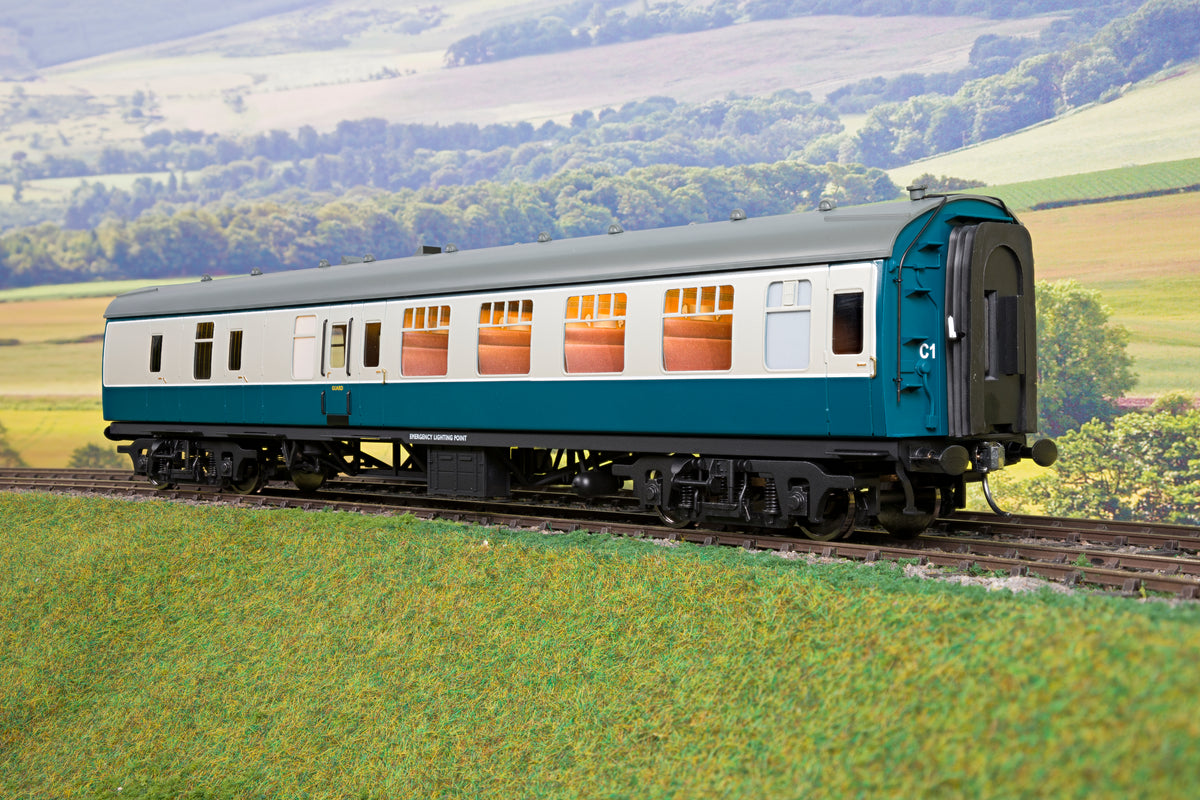 Darstaed Finescale O Gauge BR Mk1 BSK (Brake Second Corridor), Blue &amp; Grey (Pre-owned)